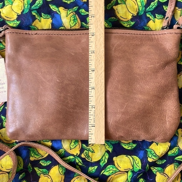 Brand New Passport to India Genuine Leather Woven Zipper Vintage Crossbody Purse - Picture 5 of 15